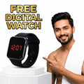 Stylish Golden Trimmer With Free Digital Watch