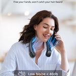 USB Charging Battery Operated Portable Rechargeable Personal Neck Fan | Bladeless Neck Cooling Fan with Strong Airflow, Wearable Cooling Fan - Dreamzhub