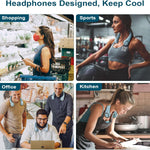 USB Charging Battery Operated Portable Rechargeable Personal Neck Fan | Bladeless Neck Cooling Fan with Strong Airflow, Wearable Cooling Fan - Dreamzhub