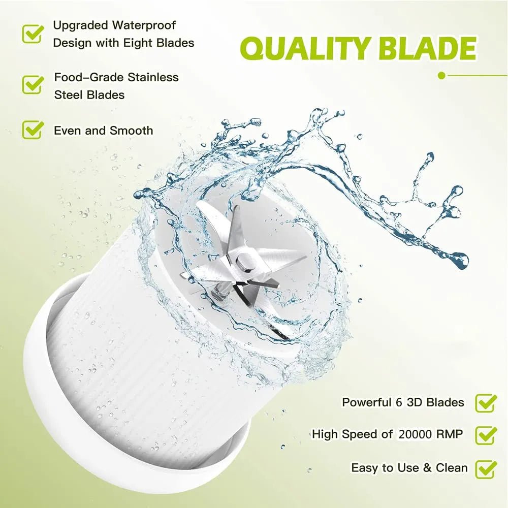 USB Rechargeable Mini Blender – Portable & Powerful Mixer for Smoothies, Juices & Shakes - Dreamzhub