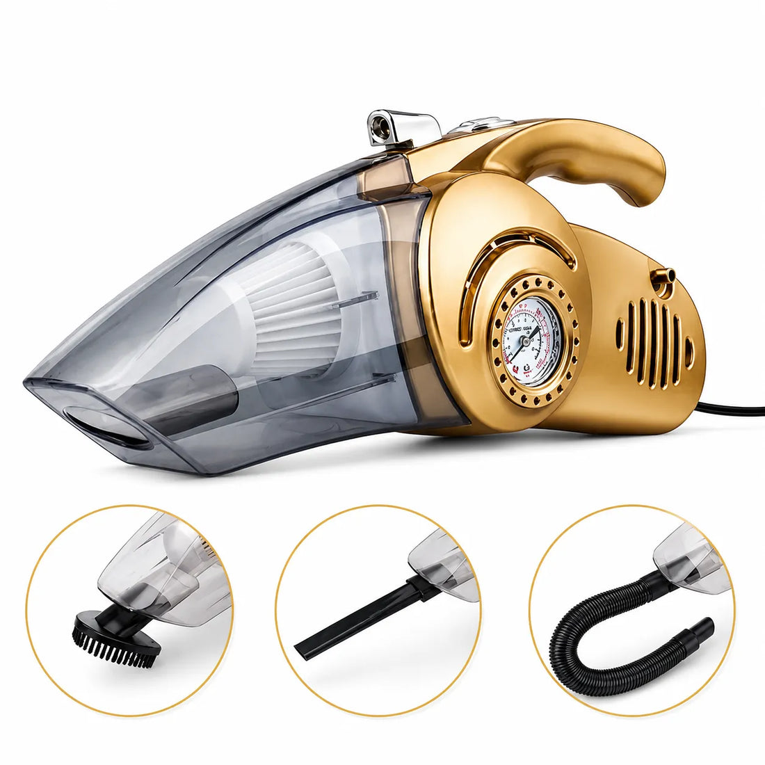 4 in 1 Car Vacuum Cleaner with Tyre Inflator