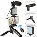 Remote Controlled Smart Video Making Kit with Inbuilt Flood Light + Mic + Tripod