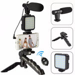 Remote Controlled Smart Video Making Kit with Inbuilt Flood Light + Mic + Tripod