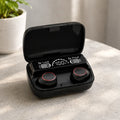 Wireless Earpods with Charging Inbuilt Powerbank M10 with Free Golden Watch