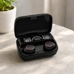 Wireless Earpods with Charging Inbuilt Powerbank M10 with Free Golden Watch
