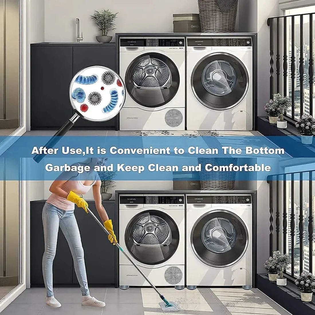 Washing machine universal foot pads set of 4 - Dreamzhub