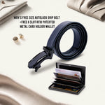 Mens Free Size Belt With Free Wallet