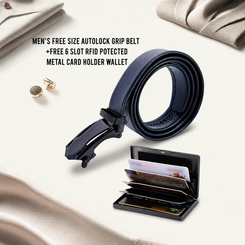 Mens Free Size Belt With Free Wallet