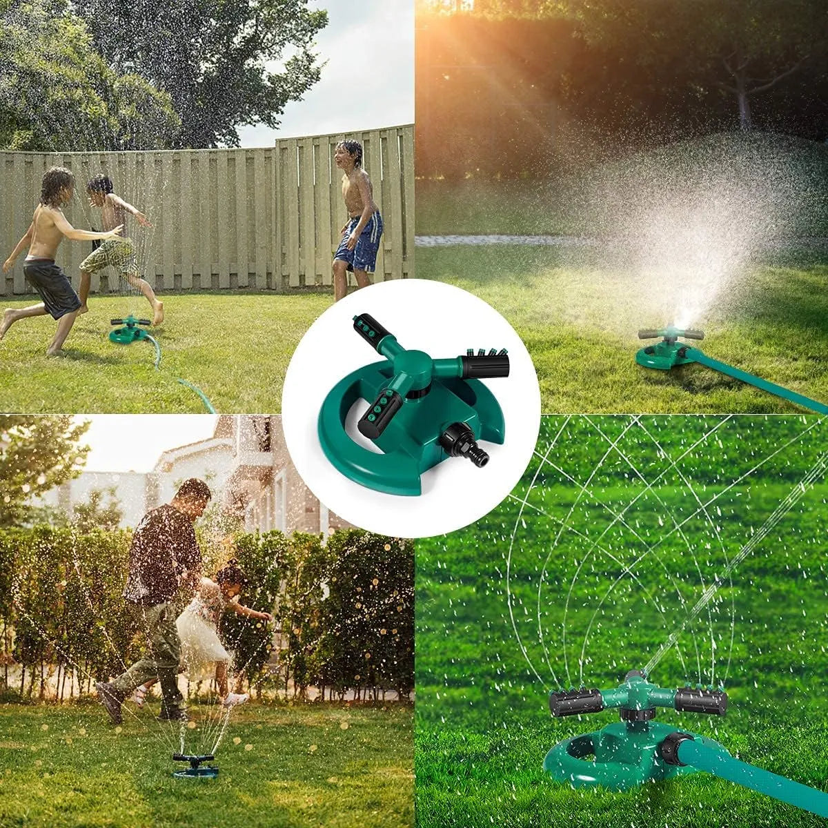 360° Rotating Garden Sprinkler – Automatic Lawn & Plant Watering System for Even Coverage