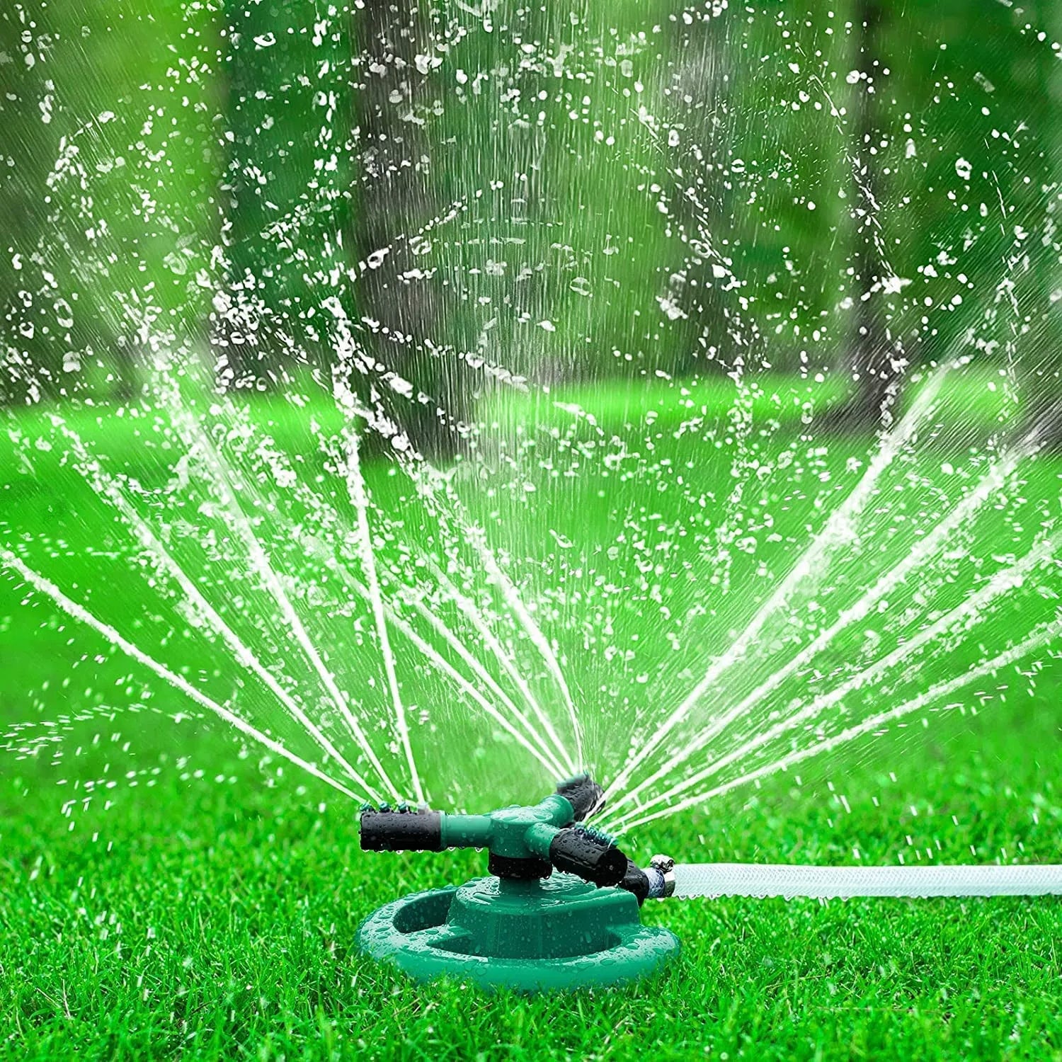 360° Rotating Garden Sprinkler – Automatic Lawn & Plant Watering System for Even Coverage