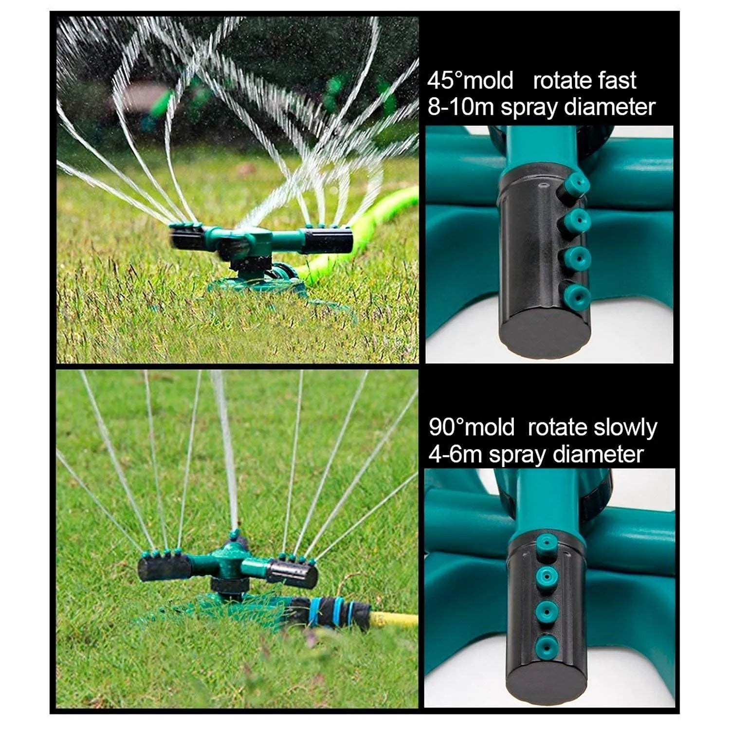 360° Rotating Garden Sprinkler – Automatic Lawn & Plant Watering System for Even Coverage