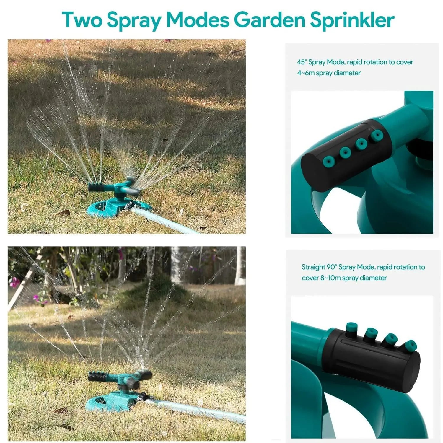 360° Rotating Garden Sprinkler – Automatic Lawn & Plant Watering System for Even Coverage