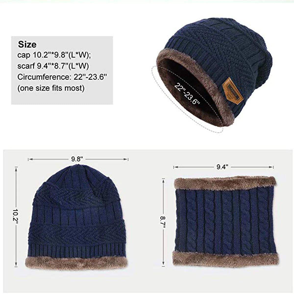 Woolen Muffler Cap