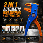 Professional 2-in-1 Automatic Wire Stripping & Cutting Tool