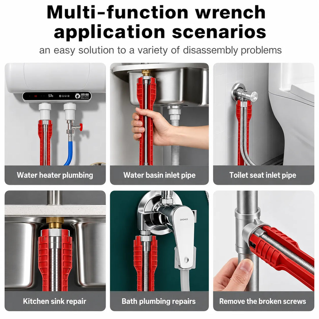 Anti-Slip Tap & Sink Plumbing Repair Wrench
