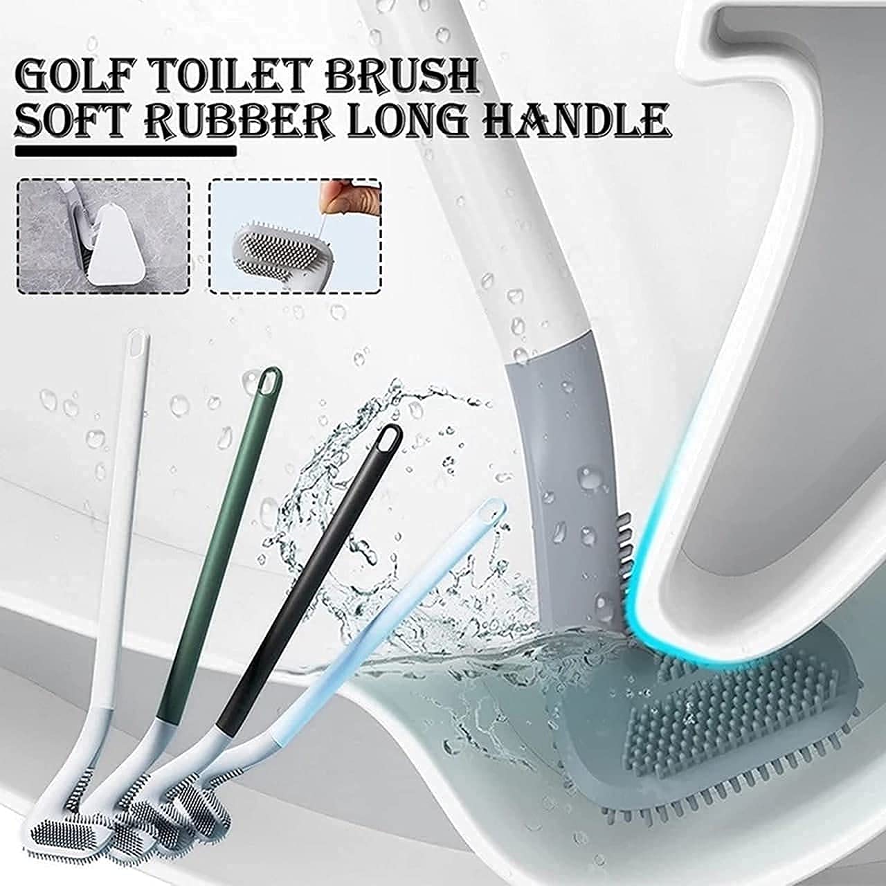 Hockey Toilet Brush with long Handle